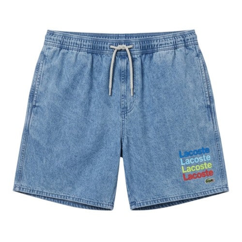 Front - Lacoste Mens Classic Swimming Trunks