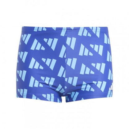 Front - Adidas Boys Geometric Swimming Trunks