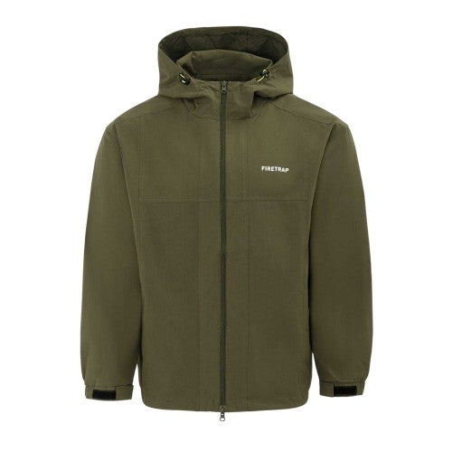 Front - Firetrap Mens Lightweight Hooded Jacket