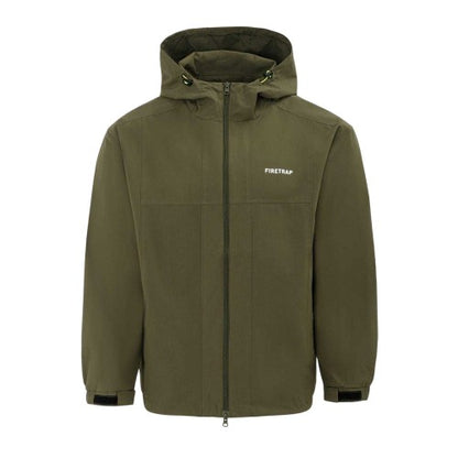 Front - Firetrap Mens Lightweight Hooded Jacket