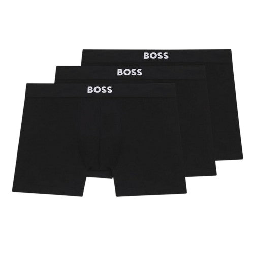 Front - Boss Mens Polycotton Boxer Briefs (Pack of 3)