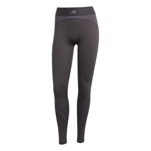 Front - Adidas Womens/Ladies Hyperglam 3 Stripes Leggings