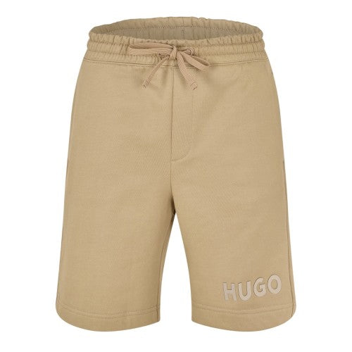 Front - Hugo Mens Dinkoe Cotton Logo Sweat Shorts