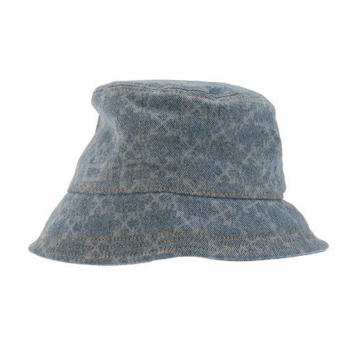 Front - Off White Monogram Denim Bucket Hat