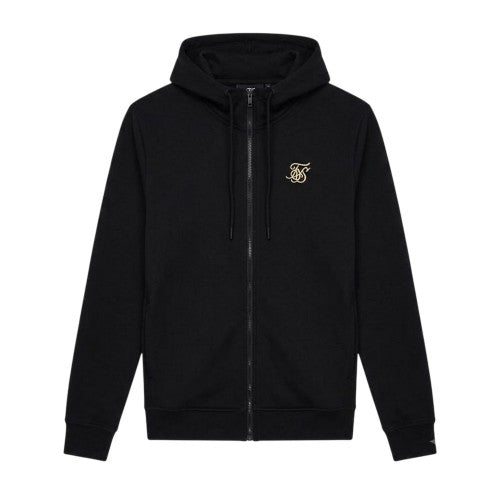 Front - SikSilk Mens Essential Full Zip Hoodie