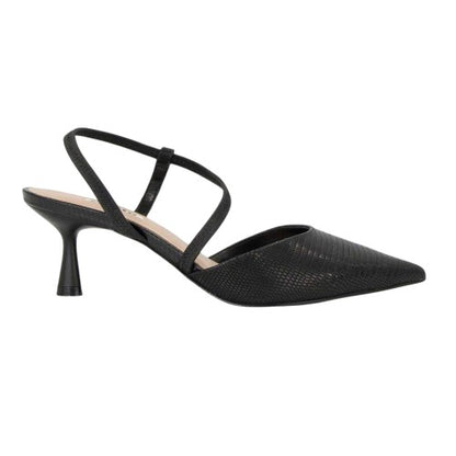 Front - Dune London Womens/Ladies Textured Formal Flare Heel Court Shoes