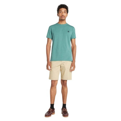 Front - Timberland Mens Oyster River Logo Short-Sleeved T-Shirt