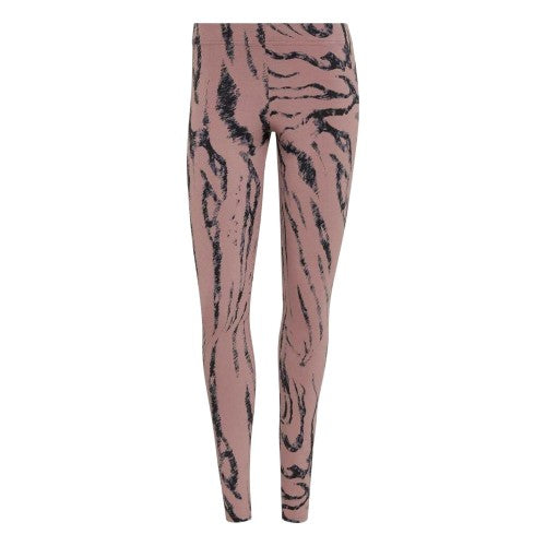 Front - Adidas Womens/Ladies Future Icons Animal Print Tight Leggings