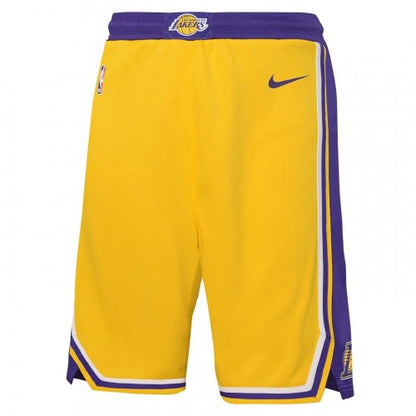 Front - Los Angeles Lakers Boys Nike Swim Shorts