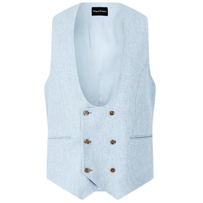 Front - Without Prejudice Mens Archer Donegal Waistcoat