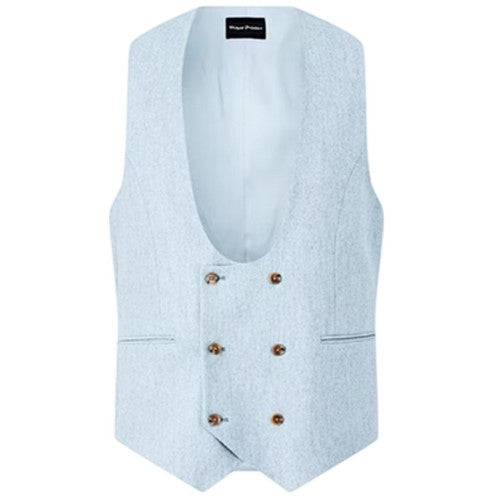 Front - Without Prejudice Mens Archer Donegal Waistcoat