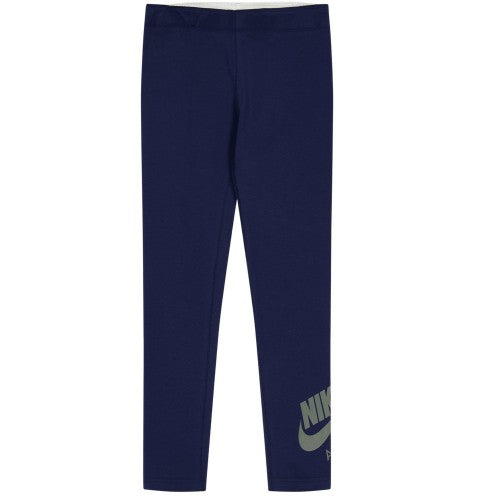 Front - Nike Girls Air Logo Leggings