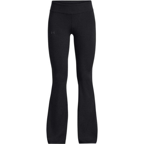 Front - Under Armour Girls Flared Leg Leggings