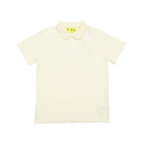 Front - Off White Childrens/Kids Arrow Polo Shirt