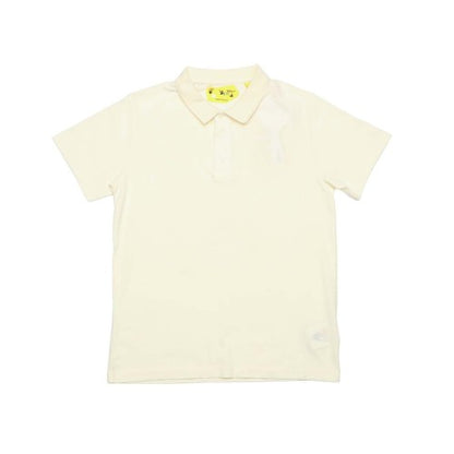 Front - Off White Childrens/Kids Arrow Polo Shirt