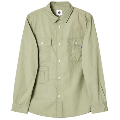 Front - Pretty Green Mens Brentwood Long-Sleeved Shirt