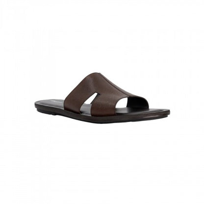 Front - Dune London Mens Itos Leather Flat Slides