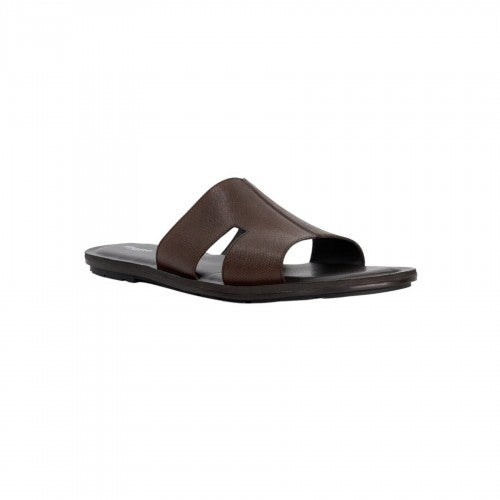 Front - Dune London Mens Itos Leather Flat Slides