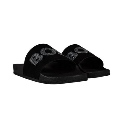 Front - Boss Womens/Ladies Rhinestone Pool Slides