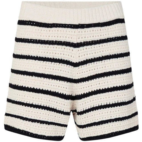 Front - Edited Womens/Ladies Heinke Crochet Stripe Shorts