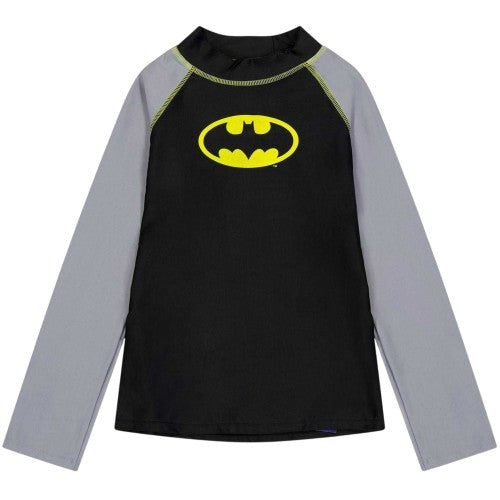 Front - Zoggs Childrens/Kids Batman Long-Sleeved Swim Top