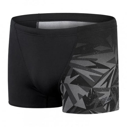 Front - Speedo Mens Geometric Swim Shorts