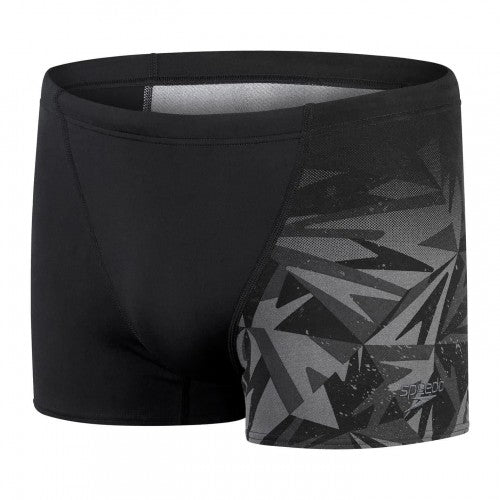 Front - Speedo Mens Geometric Swim Shorts
