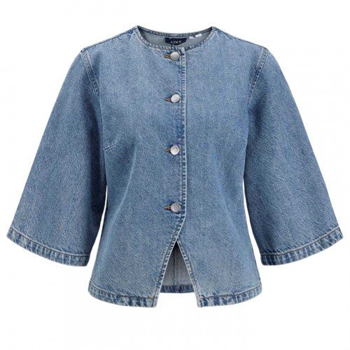 Front - JJXX Womens/Ladies Denim Wide Sleeves Shirt Jacket