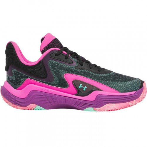 Front - Under Armour Mens Spawn 7 Basketball Shoes