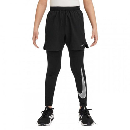 Front - Nike Childrens/Kids Pro 2 in 1 Athletic Tights