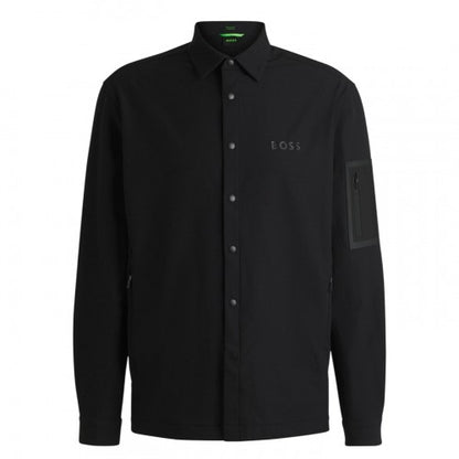 Front - Boss Mens B Lite Snap Long-Sleeved Overshirt