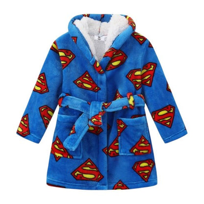 Front - Superman Childrens/Kids Dressing Gown