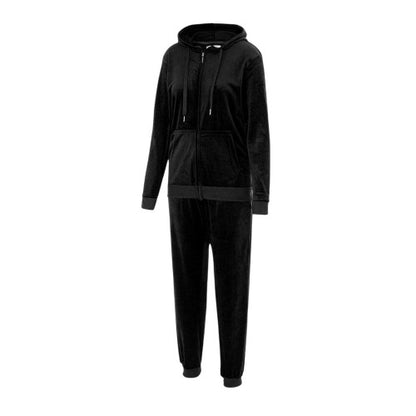 Front - Miso Womens/Ladies Velour Tracksuit Set