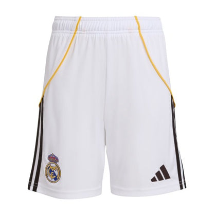 Front - Adidas Childrens/Kids 2025/2026 Real Madrid CF Football Shorts
