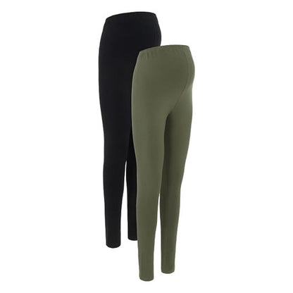 Front - Mamalicious Womens/Ladies Leggings (Pack of 2)