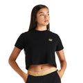 Front - SikSilk Girls Metallic Taped Raglan T-Shirt