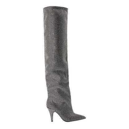 Front - Steve Madden Womens/Ladies Mazer R Leather Thigh-High Boots