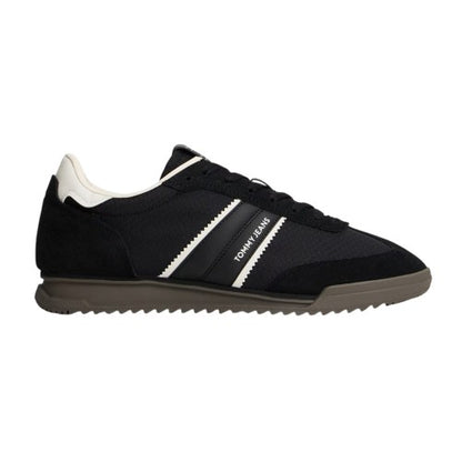Front - Tommy Jeans Mens Lace Up Low Cut Running Trainers