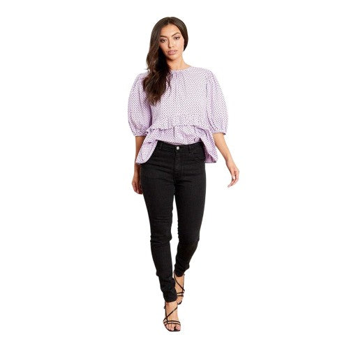 Front - Wednesday´s Girl Womens/Ladies Stretch High Waist Skinny Jeans