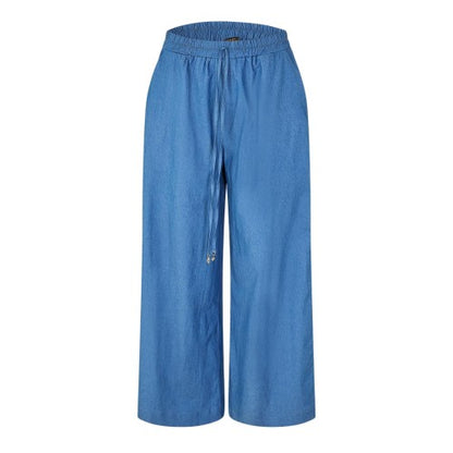 Front - Biba Womens/Ladies Plain Wide Leg Trousers