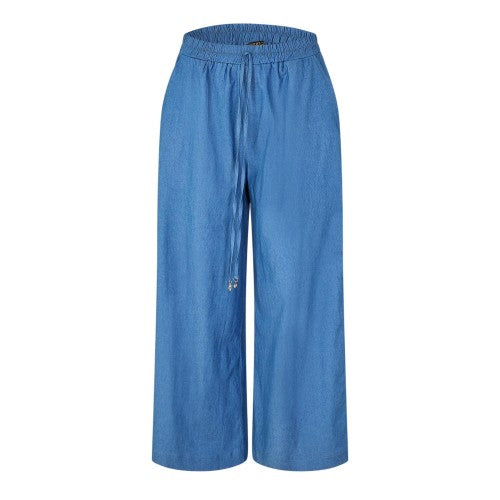 Front - Biba Womens/Ladies Plain Wide Leg Trousers