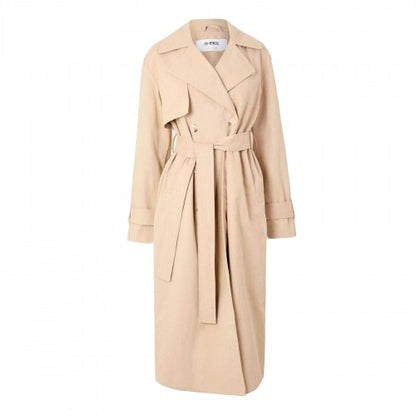 Front - 4th & Reckless Womens/Ladies Lapel Collar Trench Coat