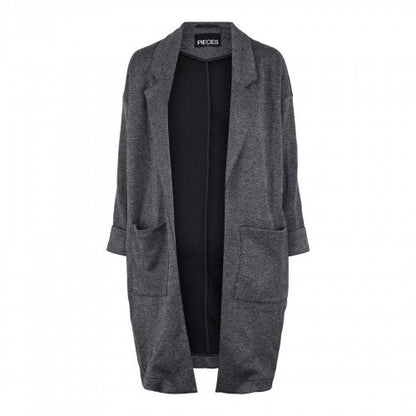 Front - Pieces Womens/Ladies Notch Neck Relaxed Fit Coat