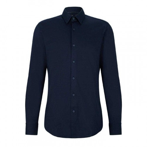 Front - Boss Mens Oxford Point Collar Slim Formal Shirt
