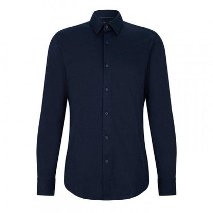 Front - Boss Mens Oxford Point Collar Slim Formal Shirt