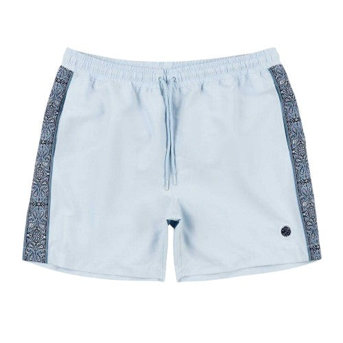 Front - Pretty Green Mens Paisley Swim Shorts