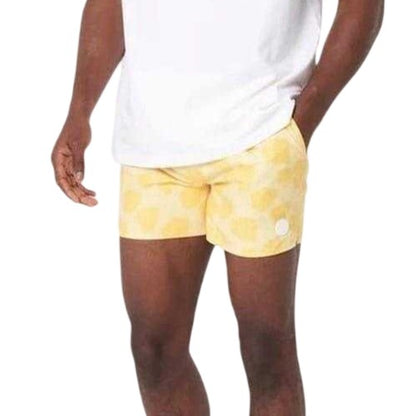 Front - Native Youth Mens Floral Pattern Modern Swimming Swim Shorts