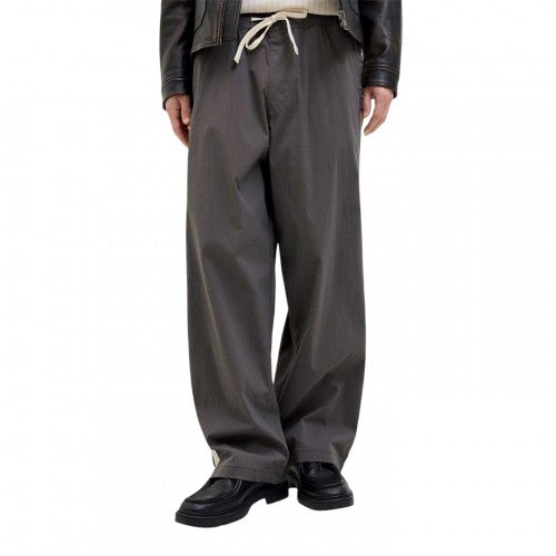 Front - Jack And Jones Mens Owen Stripe Wide Leg Joggers