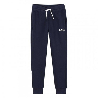 Front - Boss Childrens/Kids Wordmark Slim Joggers