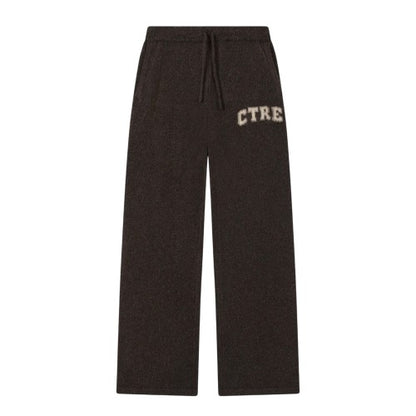 Front - Couture Club Womens/Ladies CTRE Knitted Joggers
